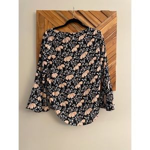 Ann Taylor printed blouse